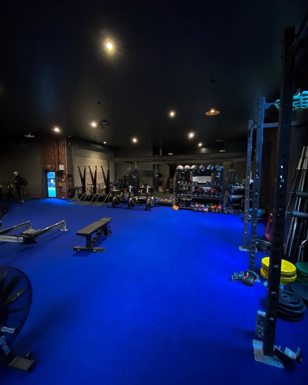 Group fitness studio at Industrial Fitness Queenstown gym