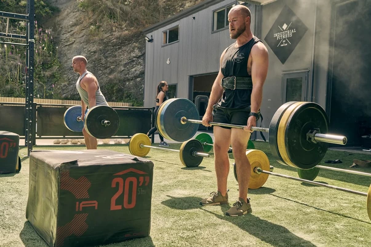 Industrial Fitness gym in Queenstown — premium equipment, classes and sauna at 17 Repco Boulevard